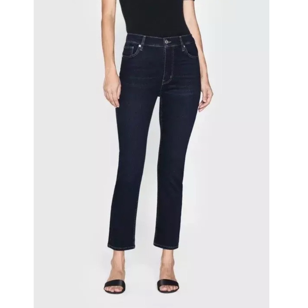 Frame Denim Women's Straight Leg Jeans - Dark Blue NWOT - Picture 2 of 11